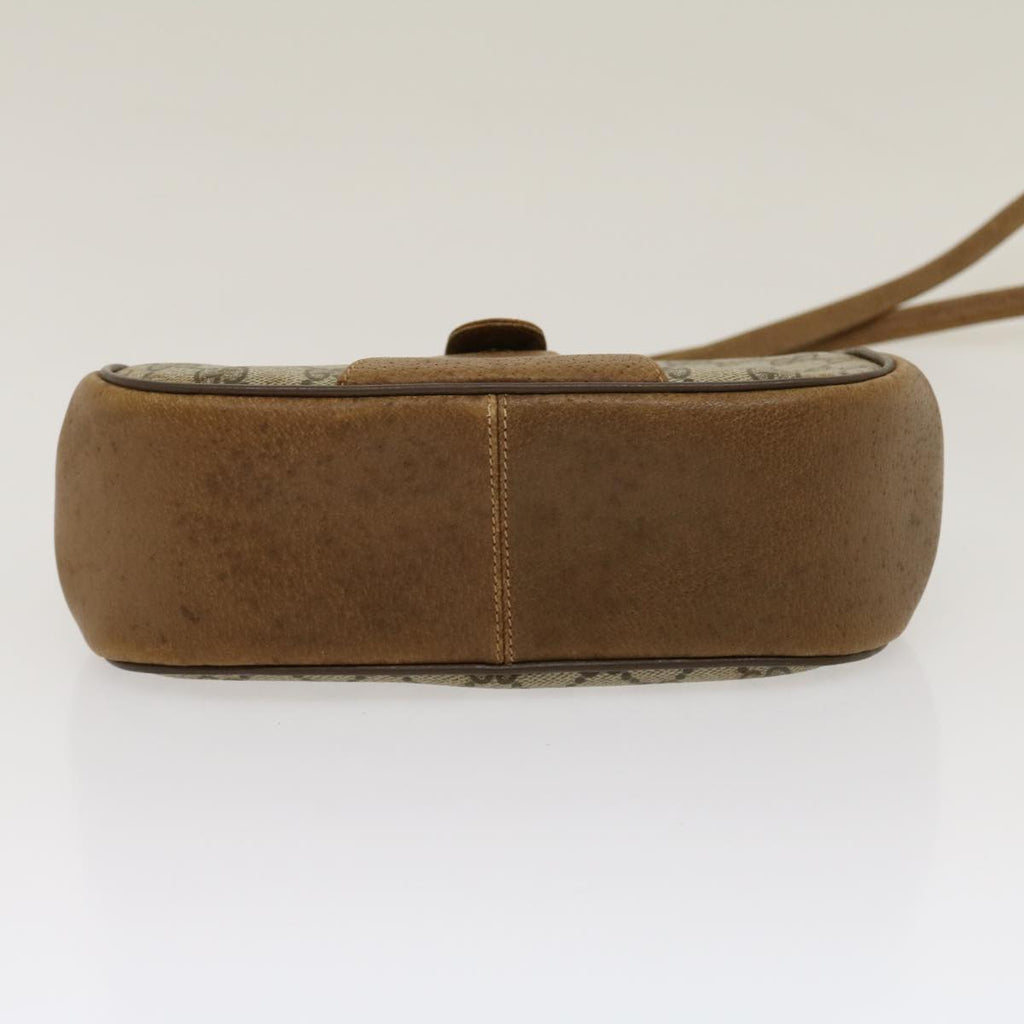 GUCCI Web Sherry Line GG Canvas Shoulder Bag Beige Red Green 116  rd2110