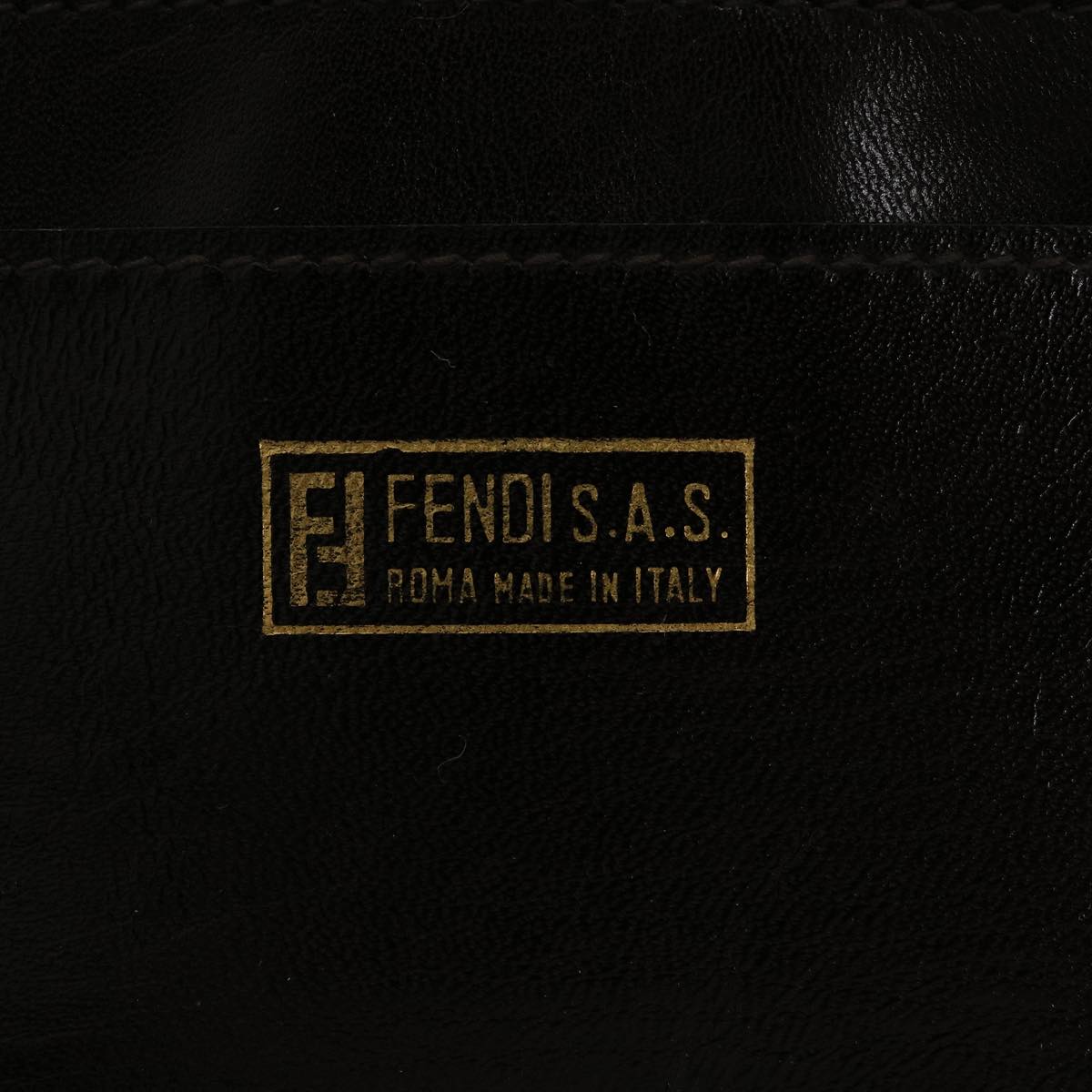 FENDI Zucca Canvas Wallet Brown Black  rd2162