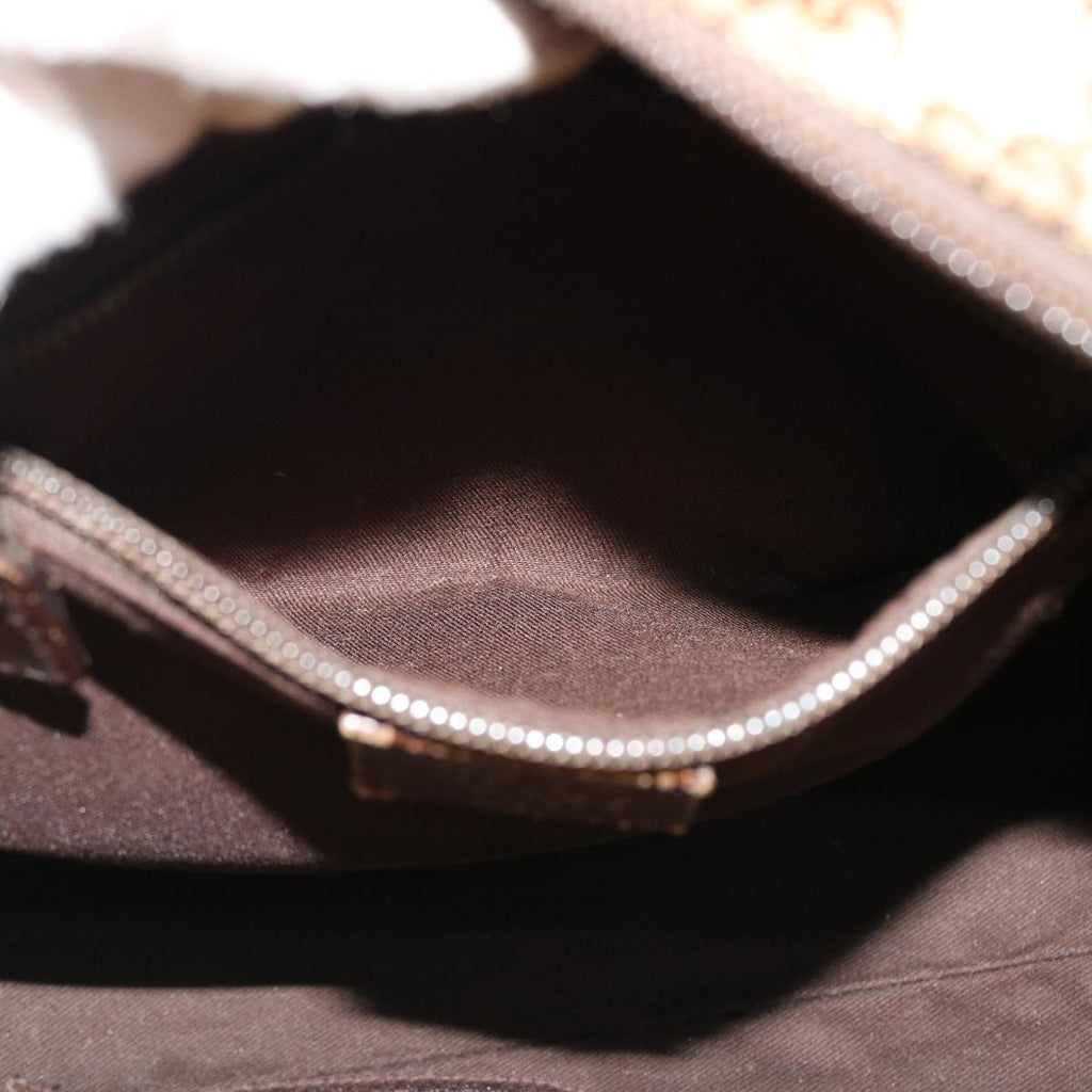 GUCCI Web Sherry Line GG Canvas Hand Bag Beige Green Red 214397  rd4468