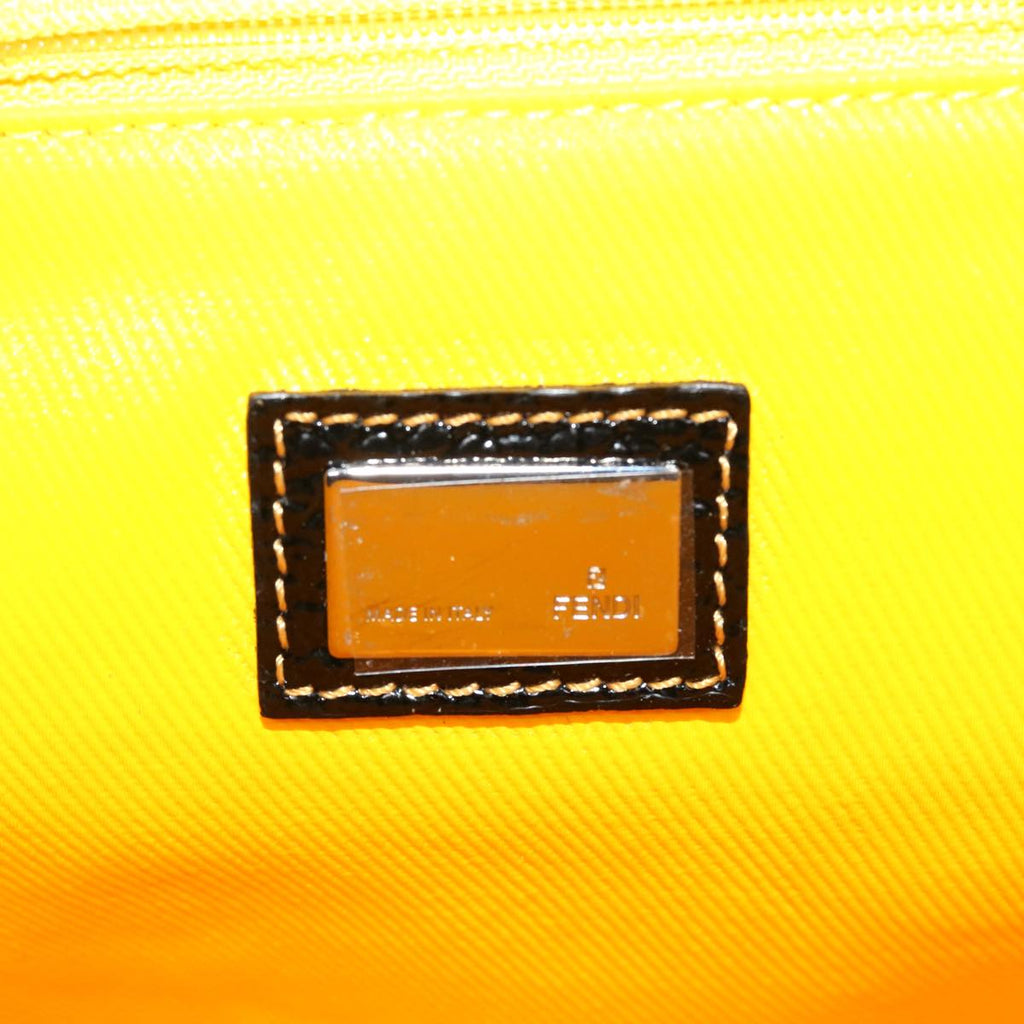 FENDI Zucca Canvas Tote Bag Coated Canvas Brown Yellow  rd4550
