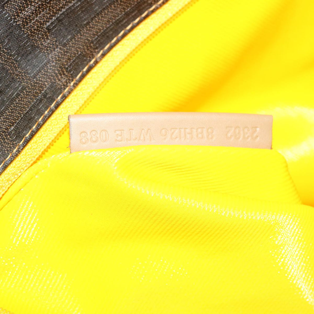 FENDI Zucca Canvas Tote Bag Coated Canvas Brown Yellow  rd4550