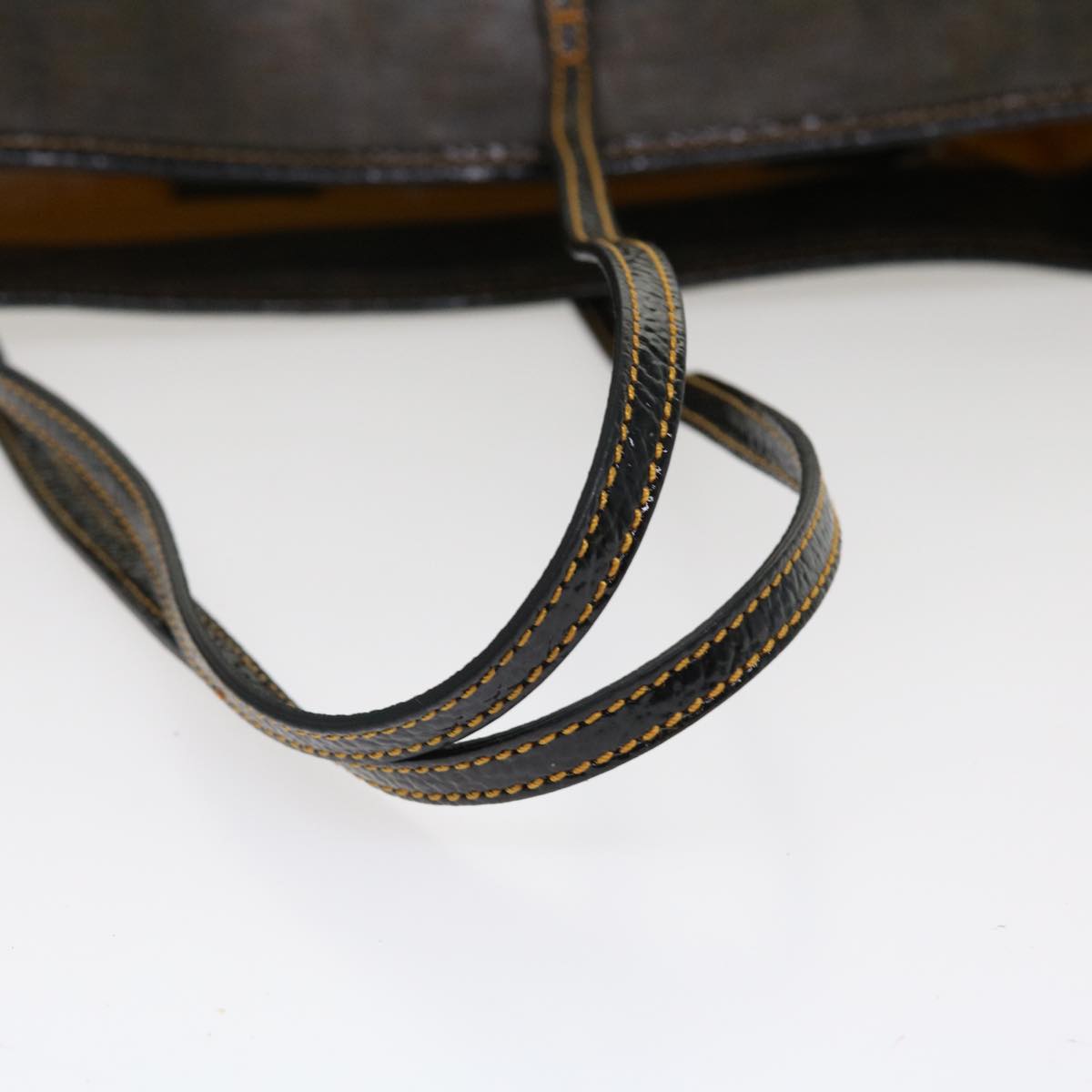 FENDI Zucca Canvas Tote Bag Coated Canvas Brown Yellow  rd4550
