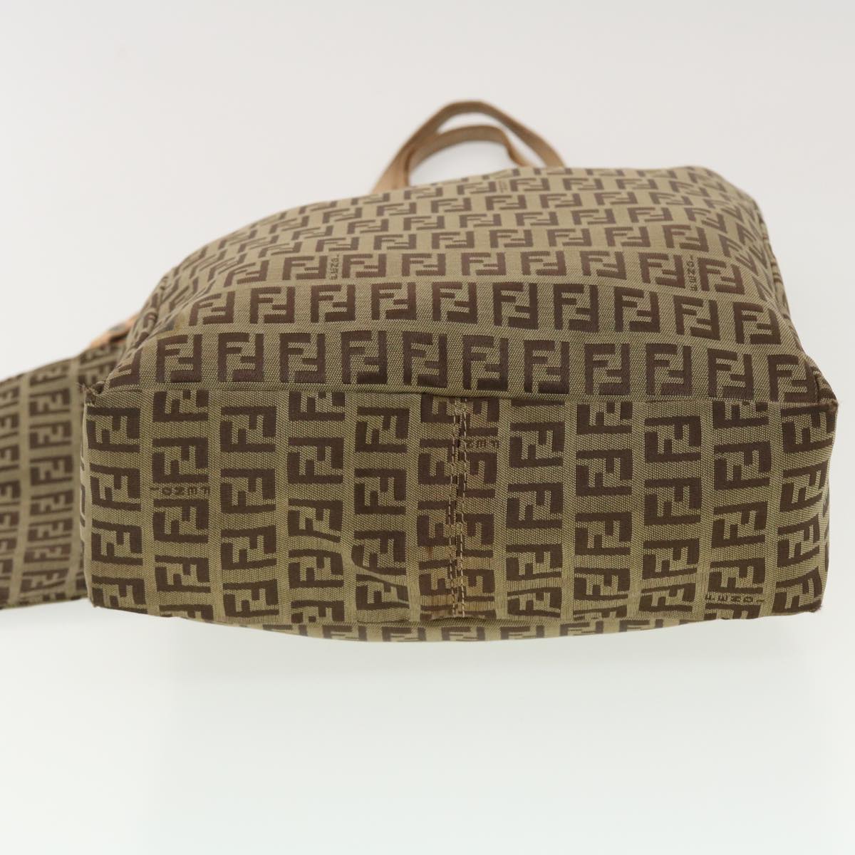 FENDI Zucchino Canvas Tote Bag Beige 3677/8BH006028  rd4733