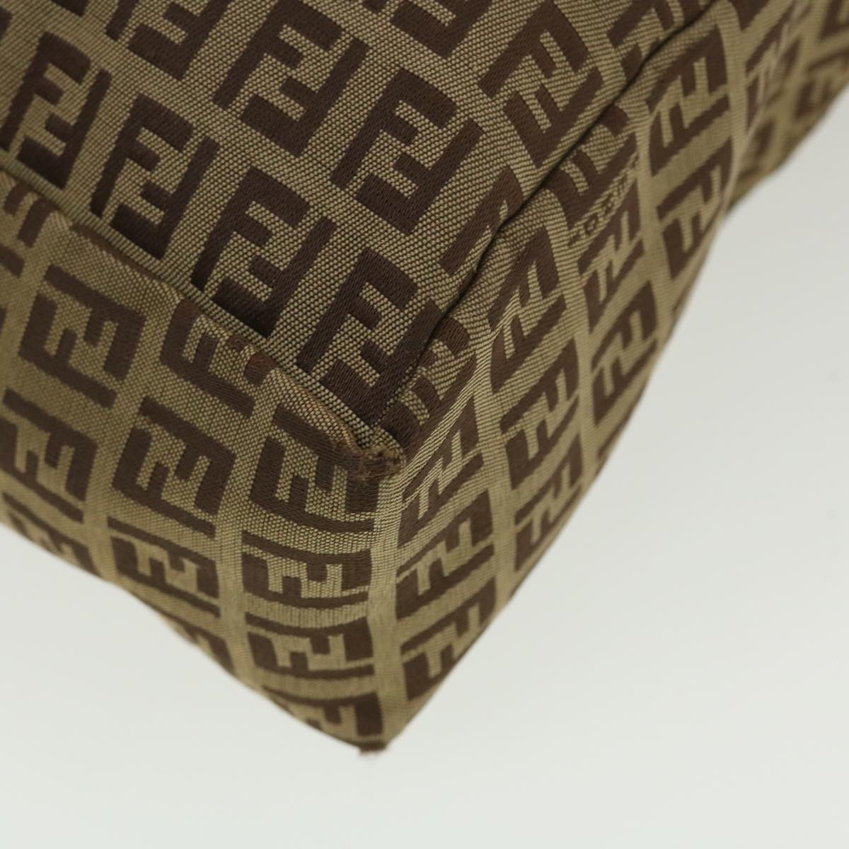FENDI Zucchino Canvas Tote Bag Beige 3677/8BH006028  rd4733