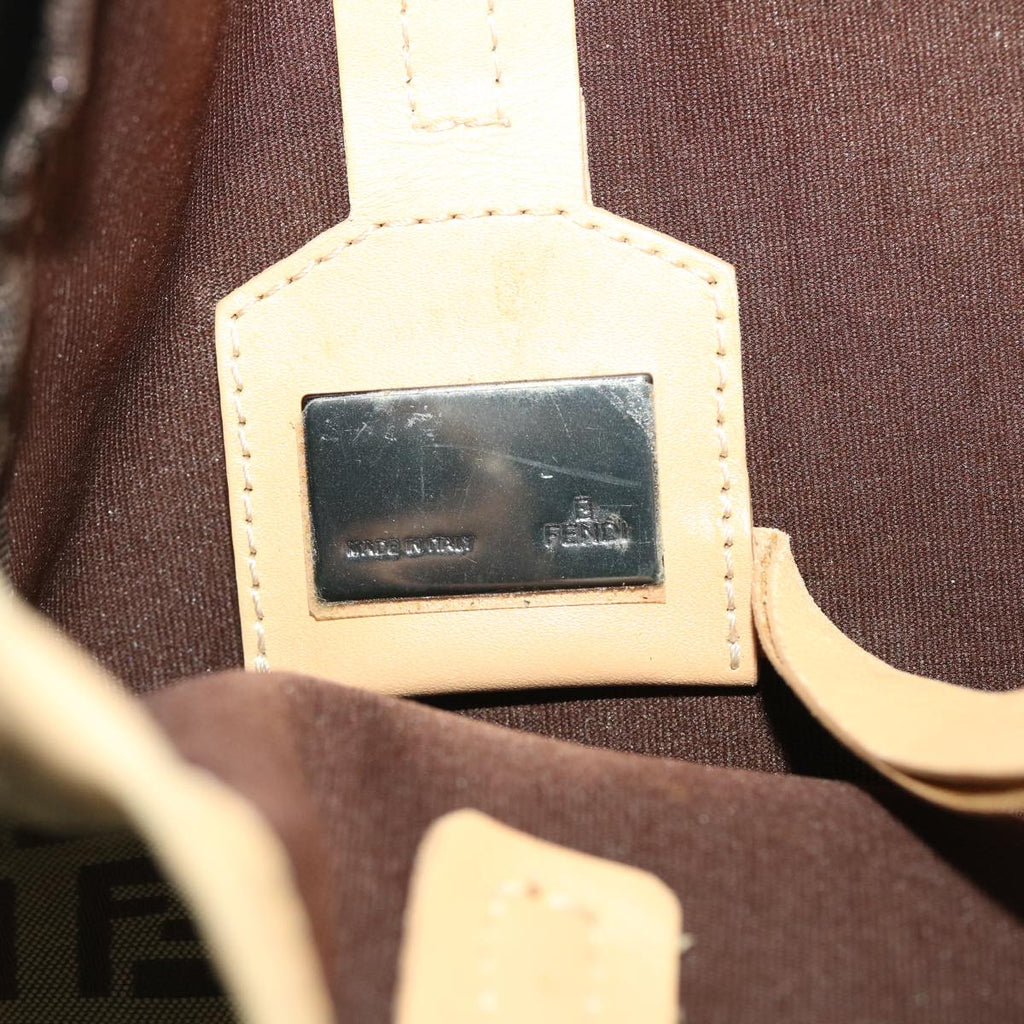 FENDI Zucchino Canvas Tote Bag Beige 3677/8BH006028  rd4733