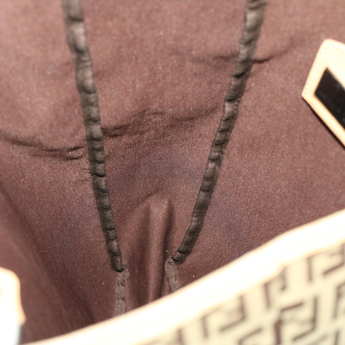 FENDI Zucchino Canvas Tote Bag Beige 3677/8BH006028  rd4733