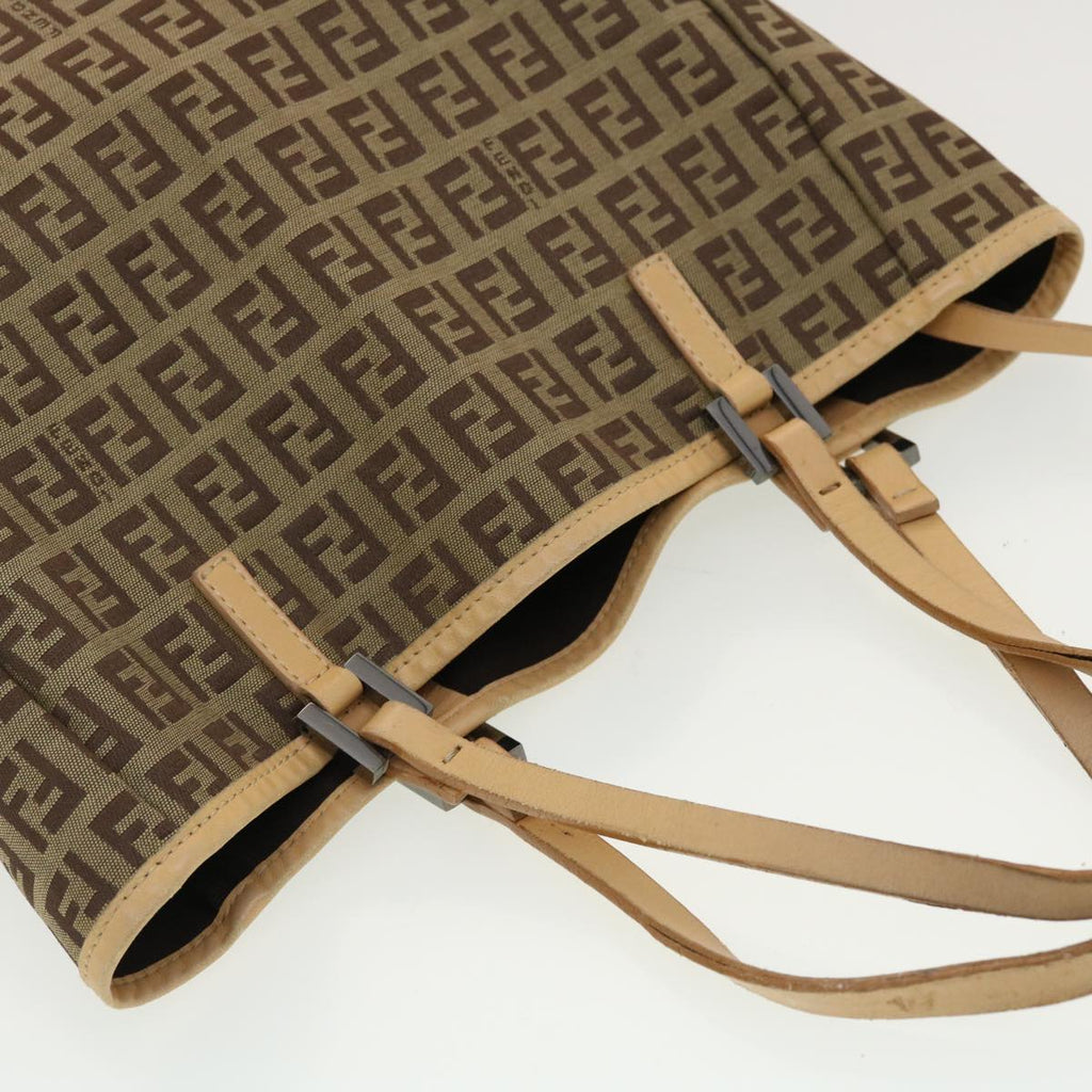 FENDI Zucchino Canvas Tote Bag Beige 3677/8BH006028  rd4733