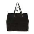 FENDI Zucchino Canvas Tote Bag Black 32028BH019028  rd5035