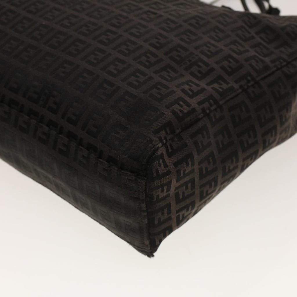 FENDI Zucchino Canvas Tote Bag Black 32028BH019028  rd5035