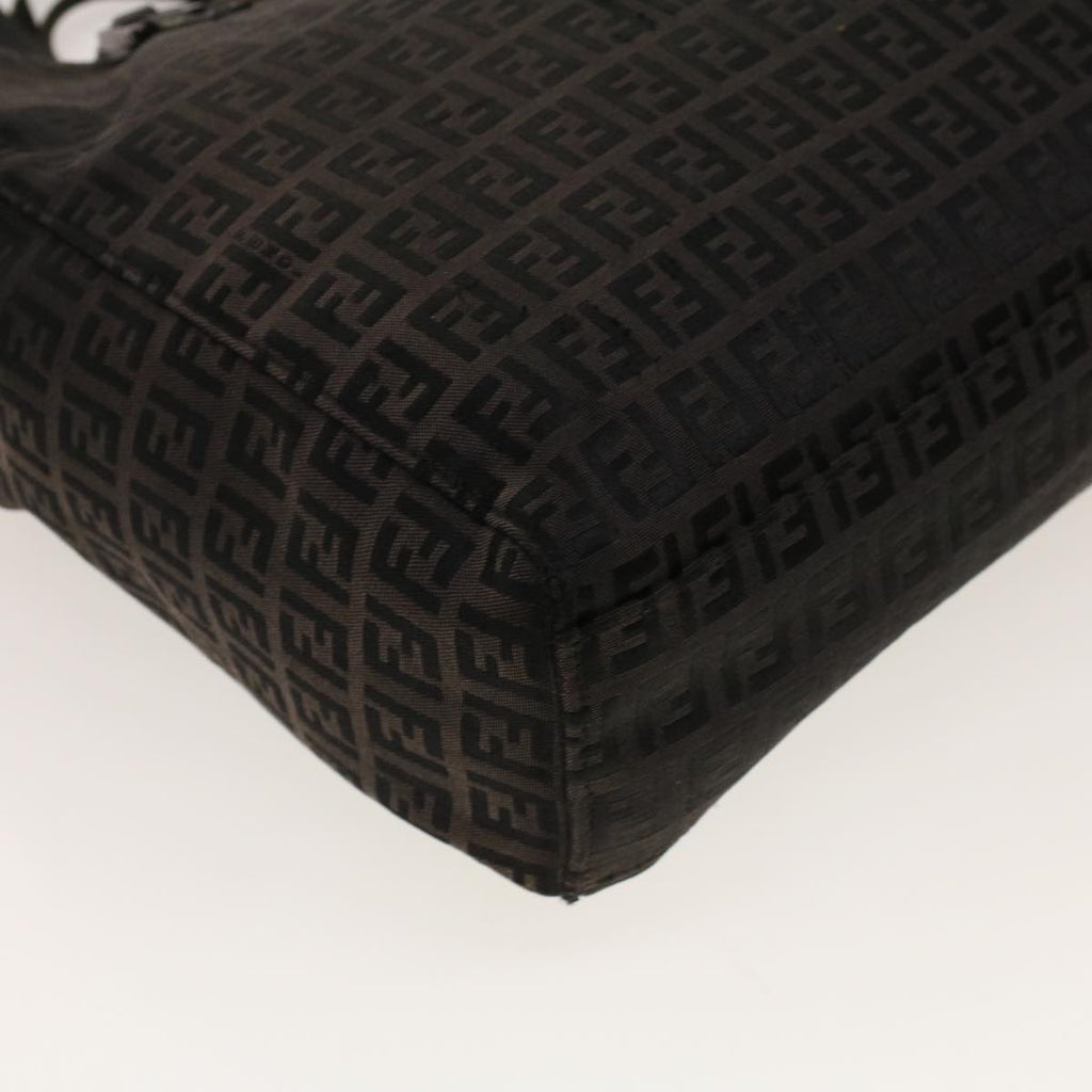 FENDI Zucchino Canvas Tote Bag Black 32028BH019028  rd5035