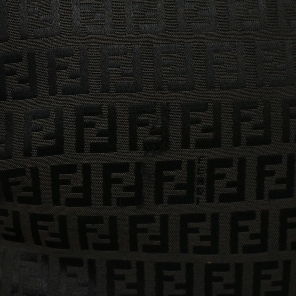FENDI Zucchino Canvas Tote Bag Black 32028BH019028  rd5035