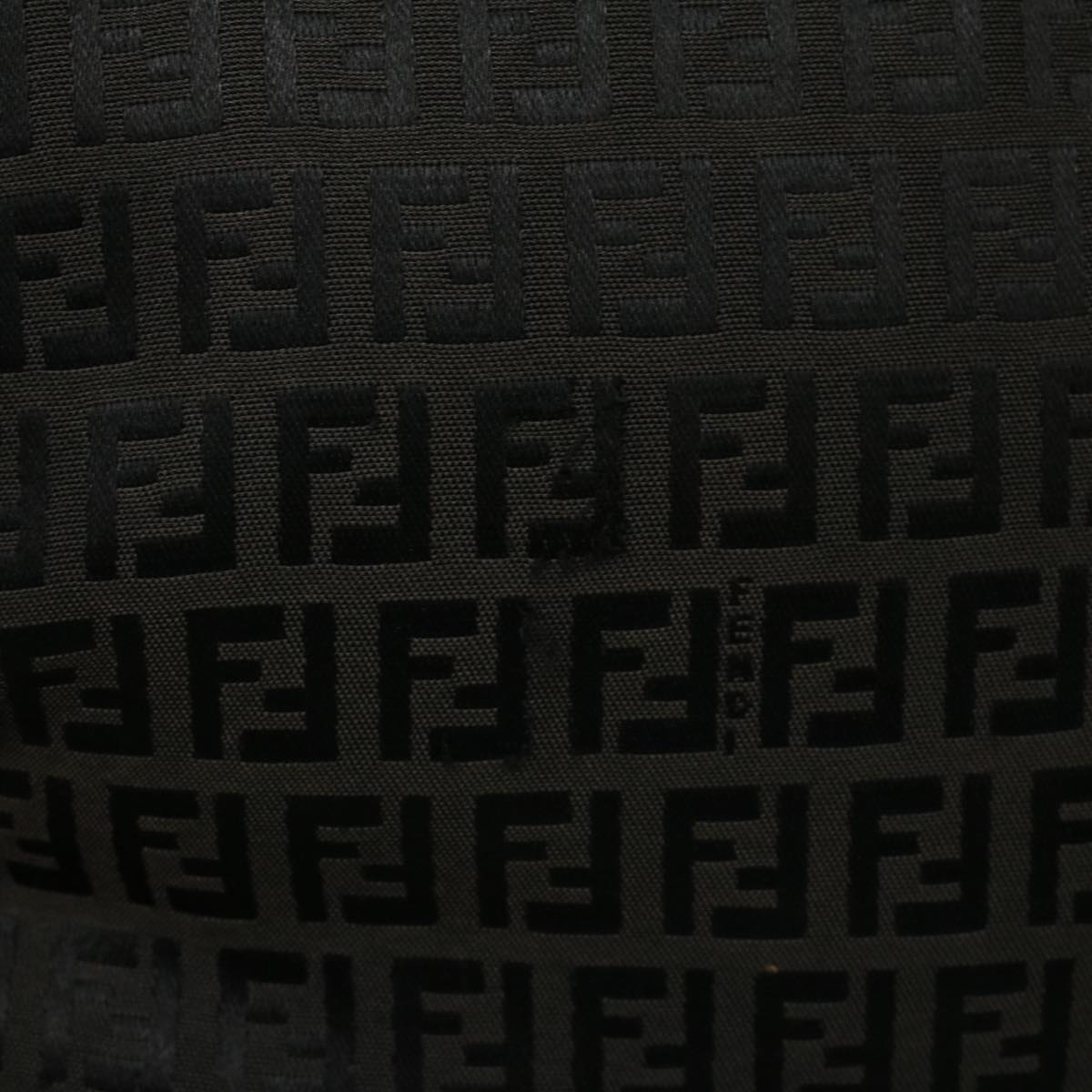 FENDI Zucchino Canvas Tote Bag Black 32028BH019028  rd5035