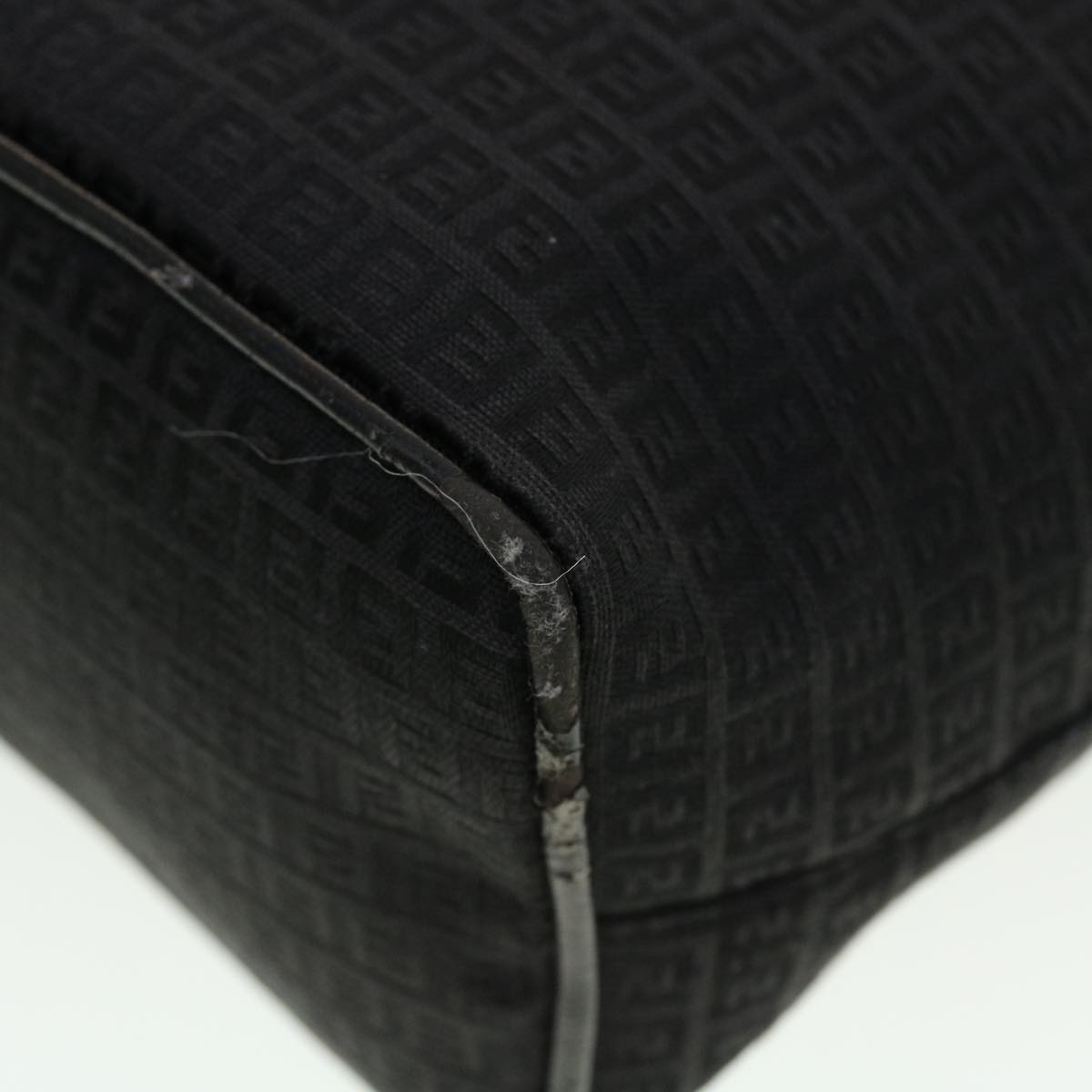 FENDI Zucchino Canvas Tote Bag Black 2415-8BH051-029  rd5147