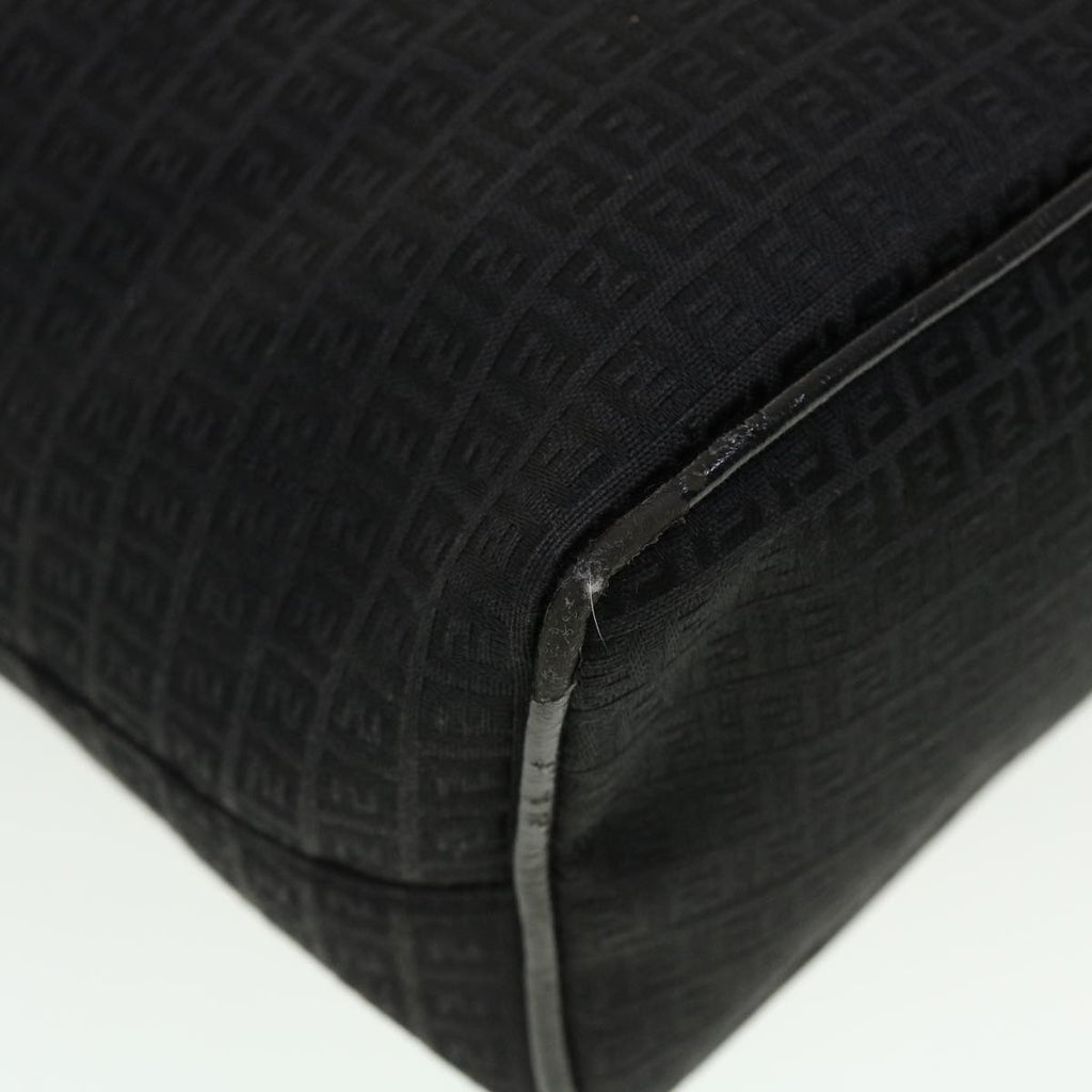 FENDI Zucchino Canvas Tote Bag Black 2415-8BH051-029  rd5147