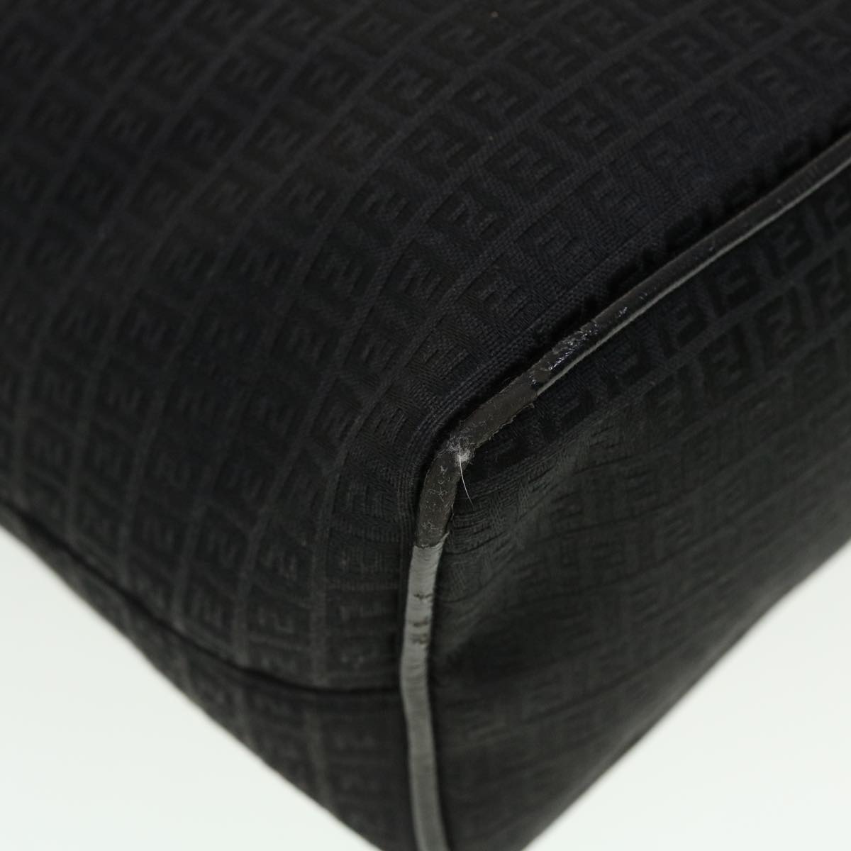 FENDI Zucchino Canvas Tote Bag Black 2415-8BH051-029  rd5147