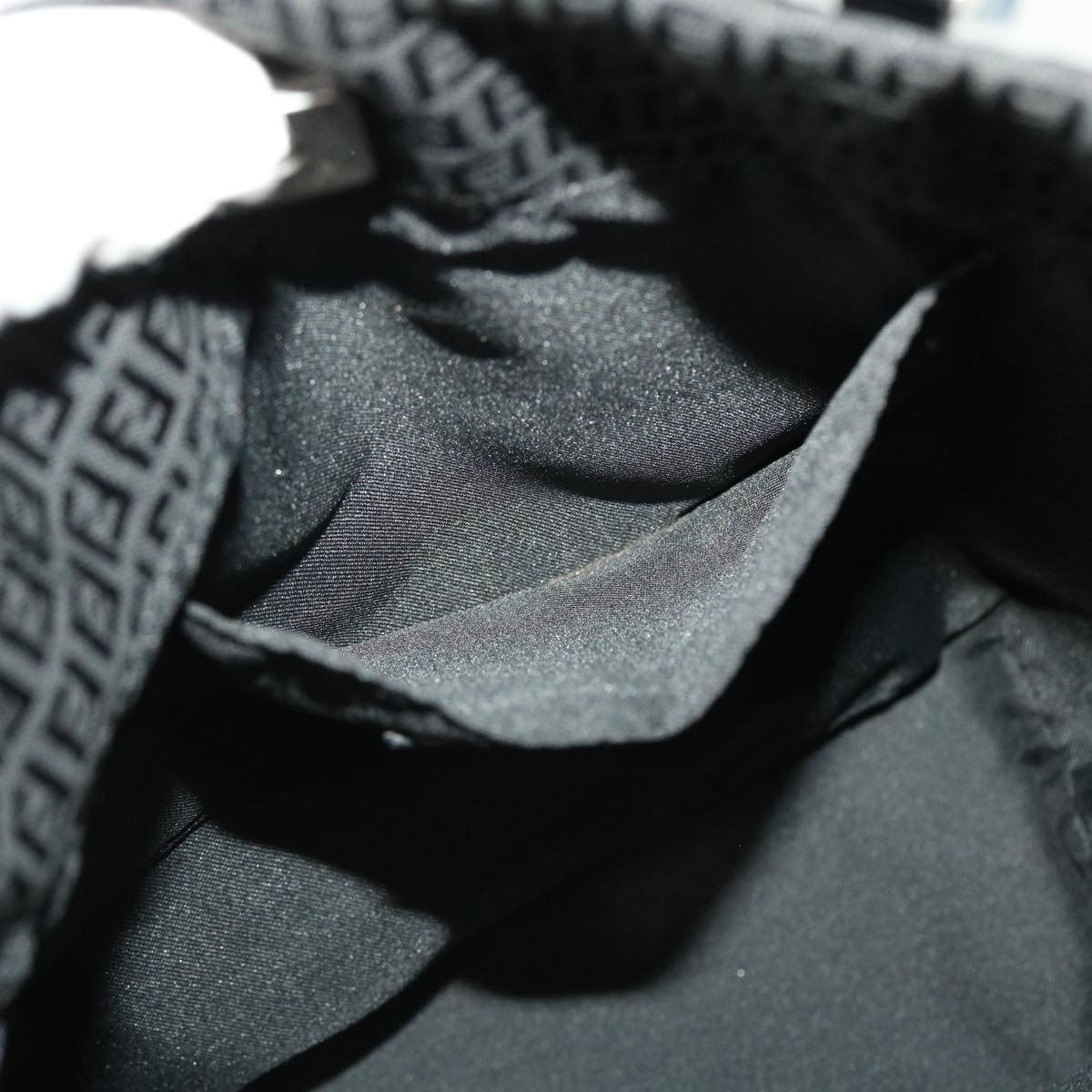 FENDI Zucchino Canvas Tote Bag Black 2415-8BH051-029  rd5147