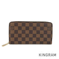 LOUIS VUITTON Damier Zippy Wallet N60015 Long wallet Round zipper