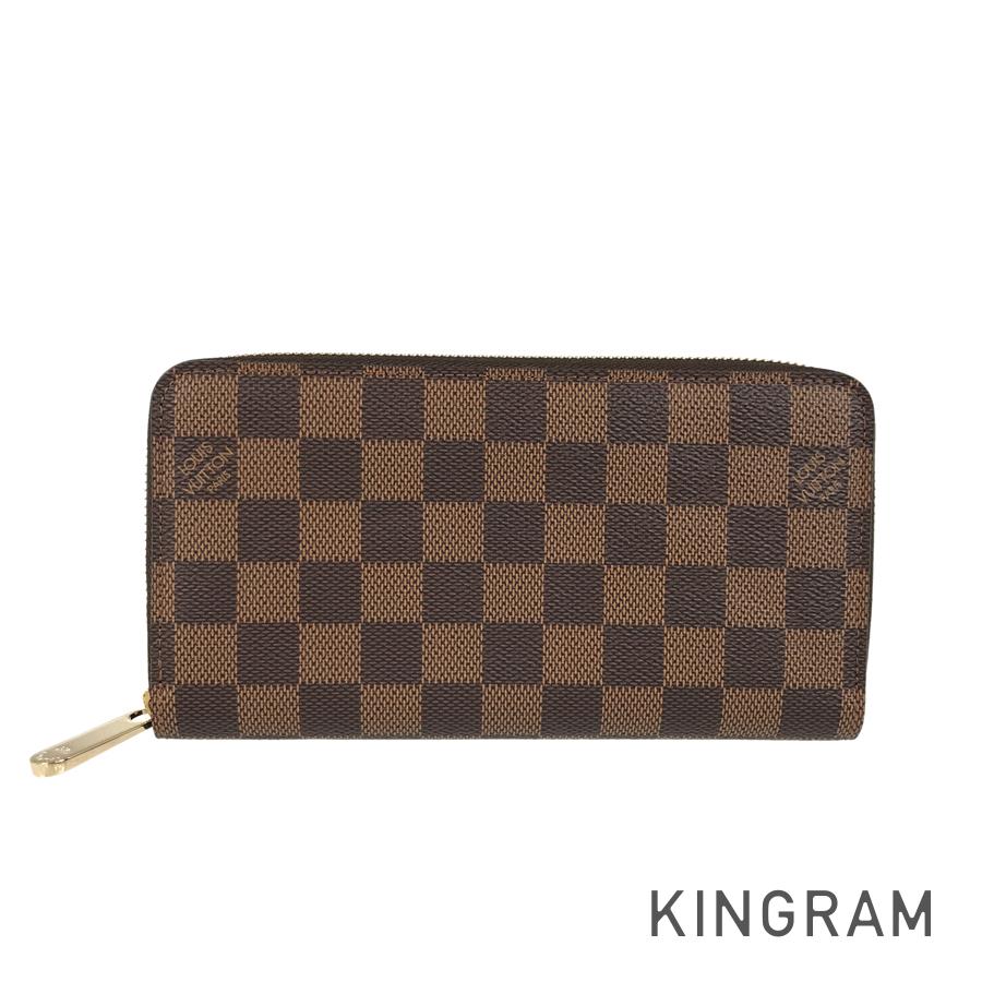 LOUIS VUITTON Damier Zippy Wallet N60015 Long wallet Round zipper