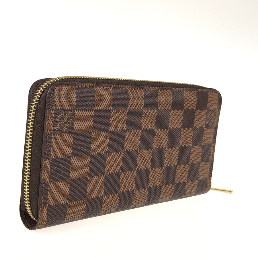 LOUIS VUITTON Damier Zippy Wallet N60015 Long wallet Round zipper