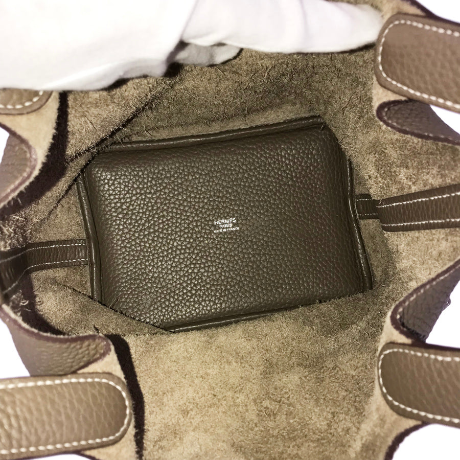 HERMES Picotin Lock PM C stamped 2018 Silver Hardware Handbag