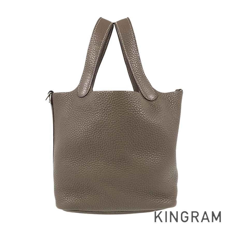 HERMES Picotin Lock PM C stamped 2018 Silver Hardware Handbag