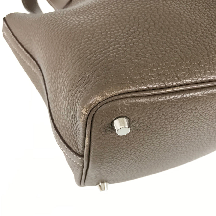HERMES Picotin Lock PM C stamped 2018 Silver Hardware Handbag
