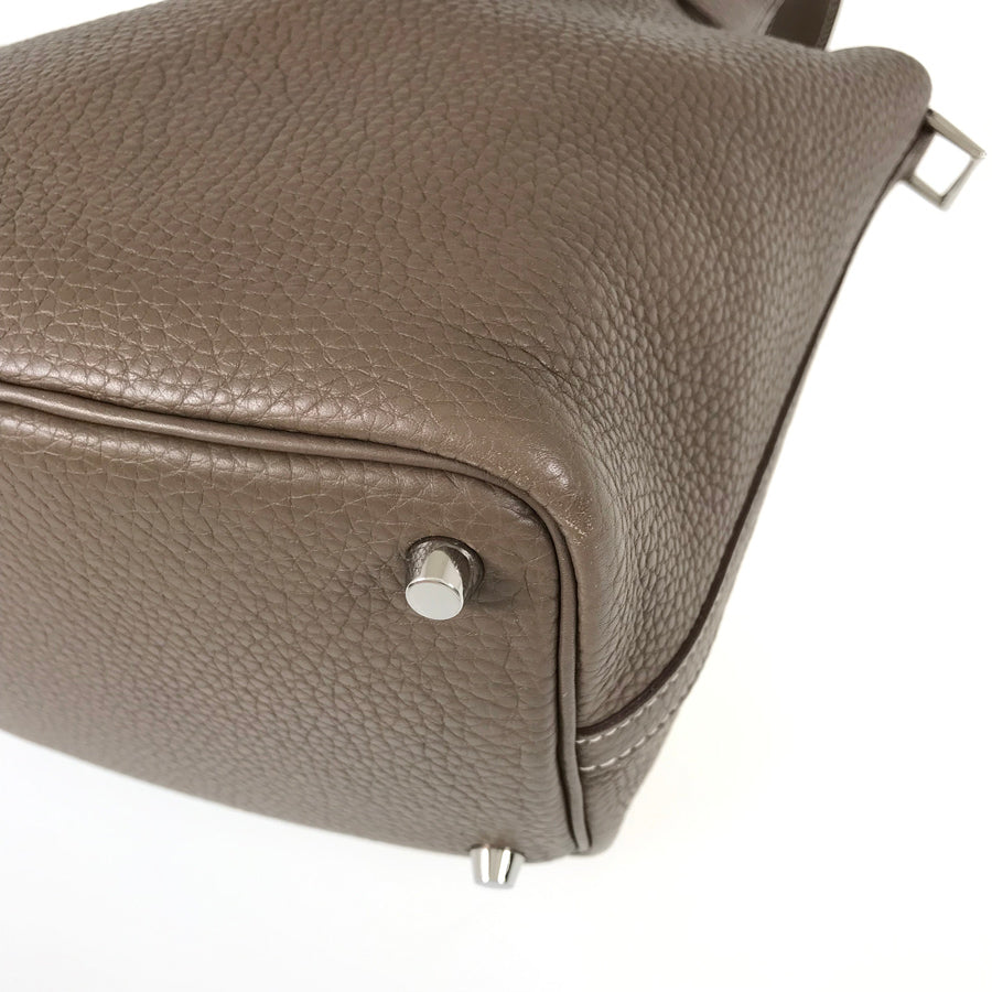 HERMES Picotin Lock PM C stamped 2018 Silver Hardware Handbag