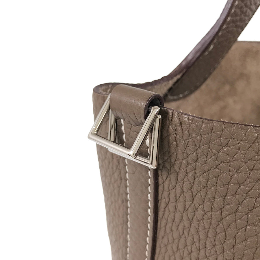 HERMES Picotin Lock PM C stamped 2018 Silver Hardware Handbag
