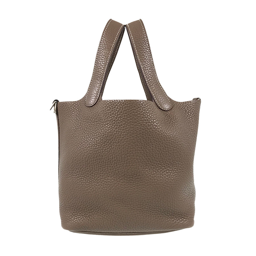 HERMES Picotin Lock PM C stamped 2018 Silver Hardware Handbag