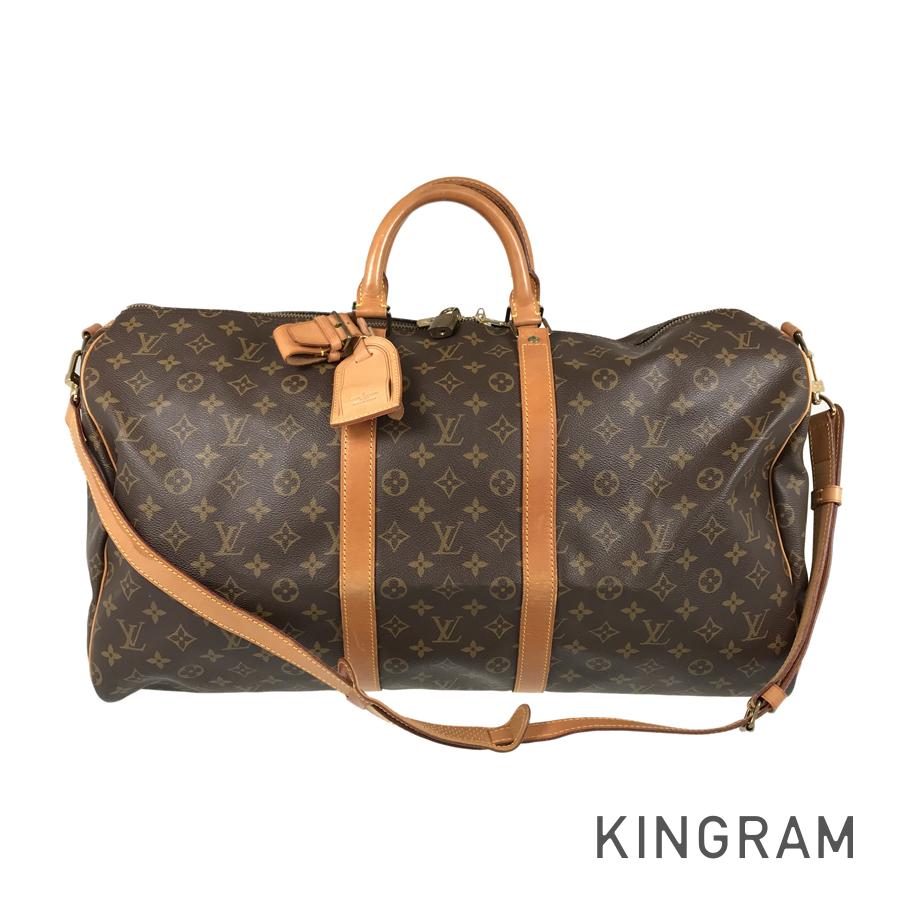 LOUIS VUITTON Monogram keepall Bandolier 55 Boston bag