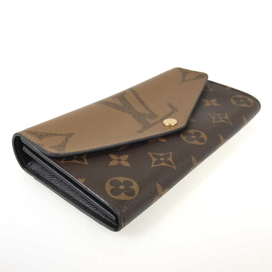 LOUIS VUITTON Monogram Giant Reverse Portefeuille Sarah M80726 Long wallet Folding cover lid
