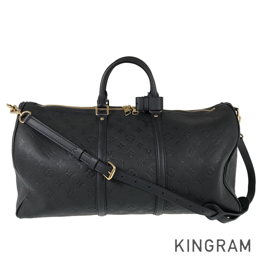 LOUIS VUITTON Monogram Empreinte Keepall Bandouliere 45 M40909 Boston bag