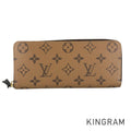 LOUIS VUITTON Monogram Reverse Portefeuille Clemence M82336 Long wallet Round zipper