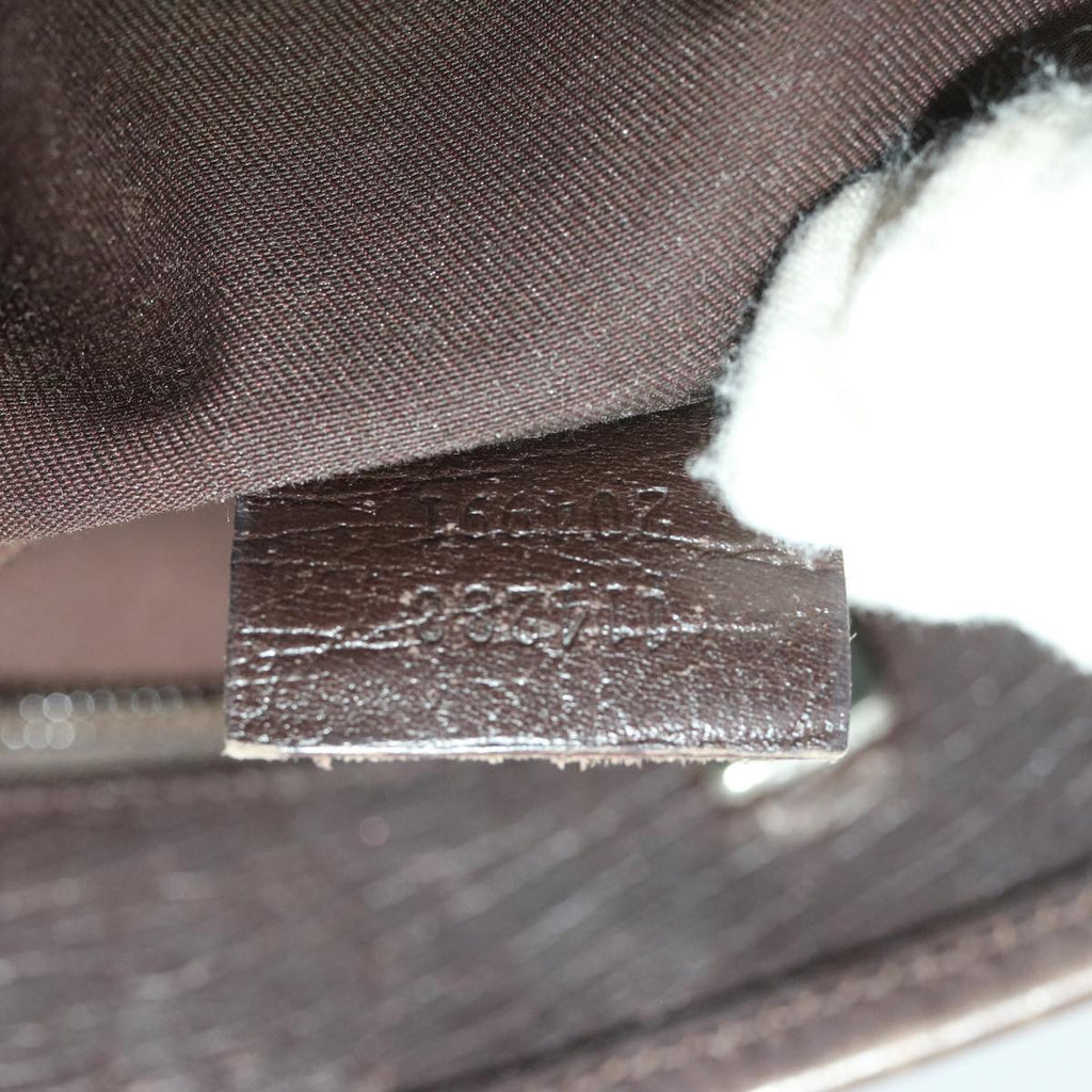 GUCCI GG Canvas Shoulder Bag PVC Leather Beige 114288  ro896
