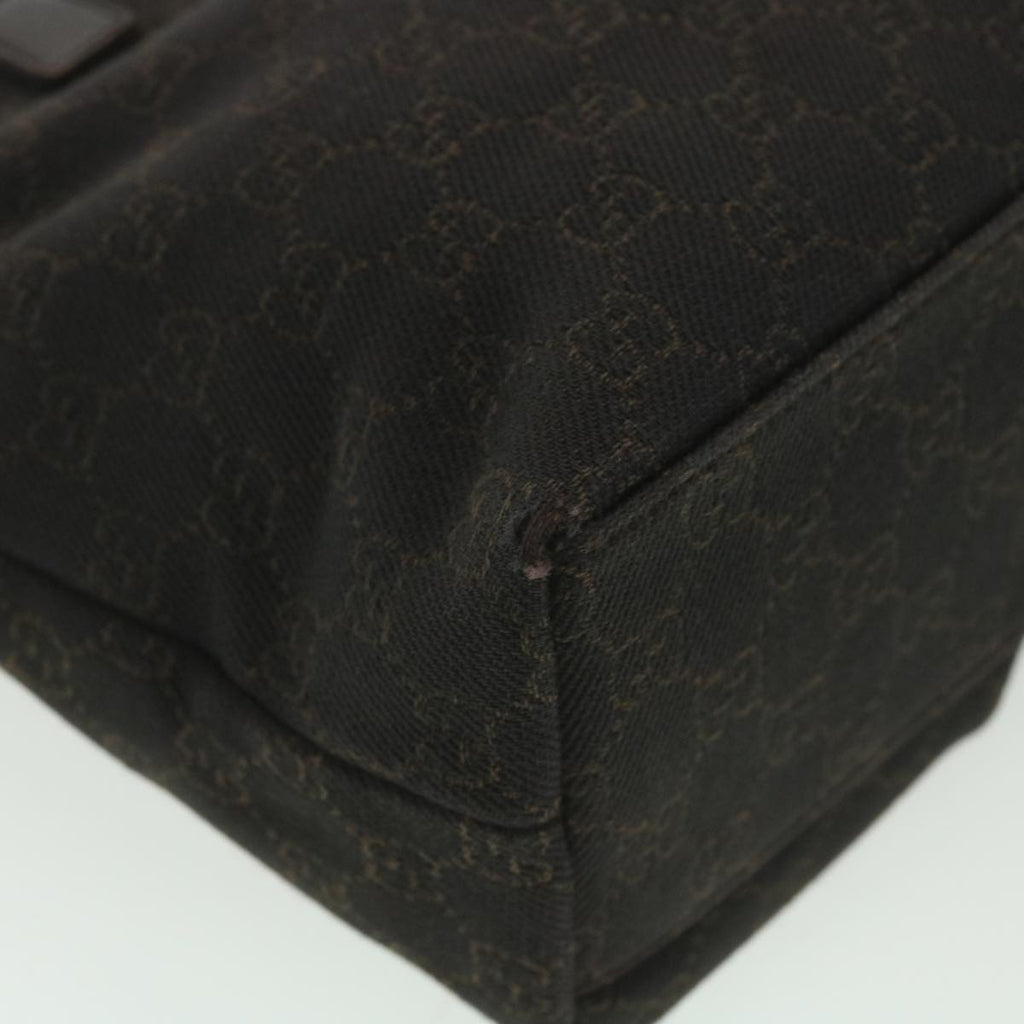 GUCCI GG Canvas Hand Bag Dark Brown 105650  ro900
