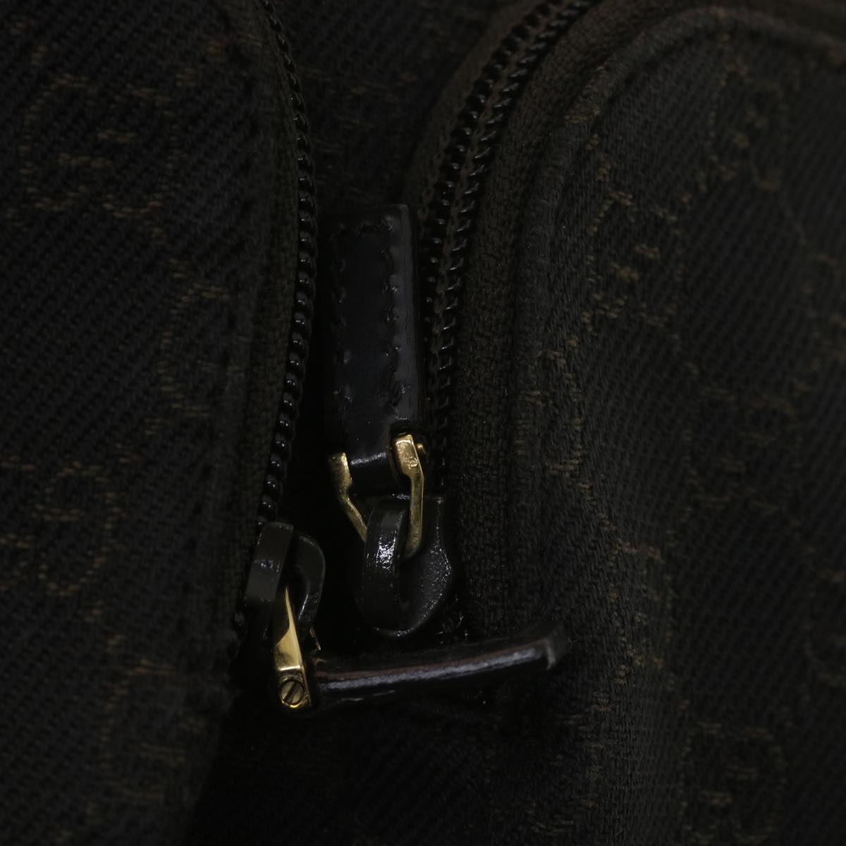 GUCCI GG Canvas Hand Bag Dark Brown 105650  ro900
