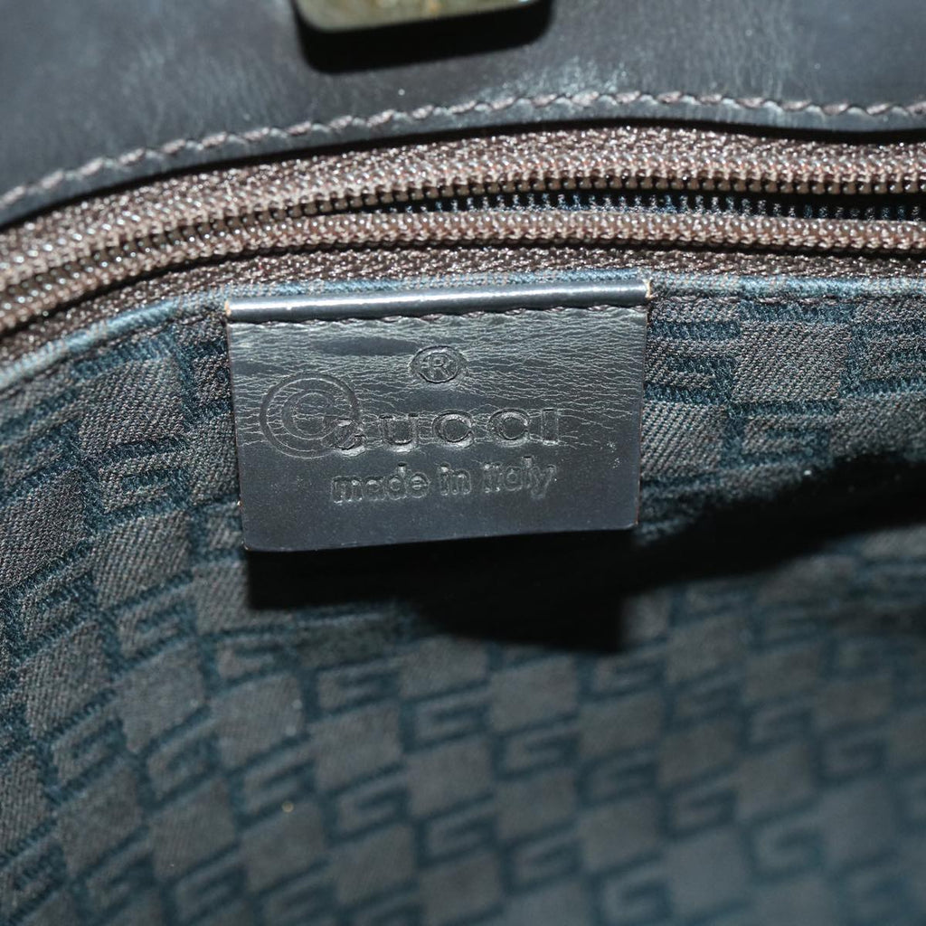 GUCCI GG Canvas Hand Bag Dark Brown 105650  ro900