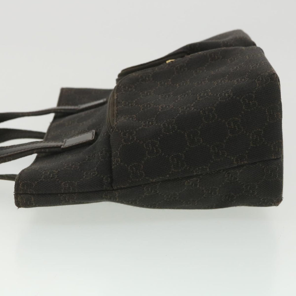 GUCCI GG Canvas Hand Bag Dark Brown 105650  ro900