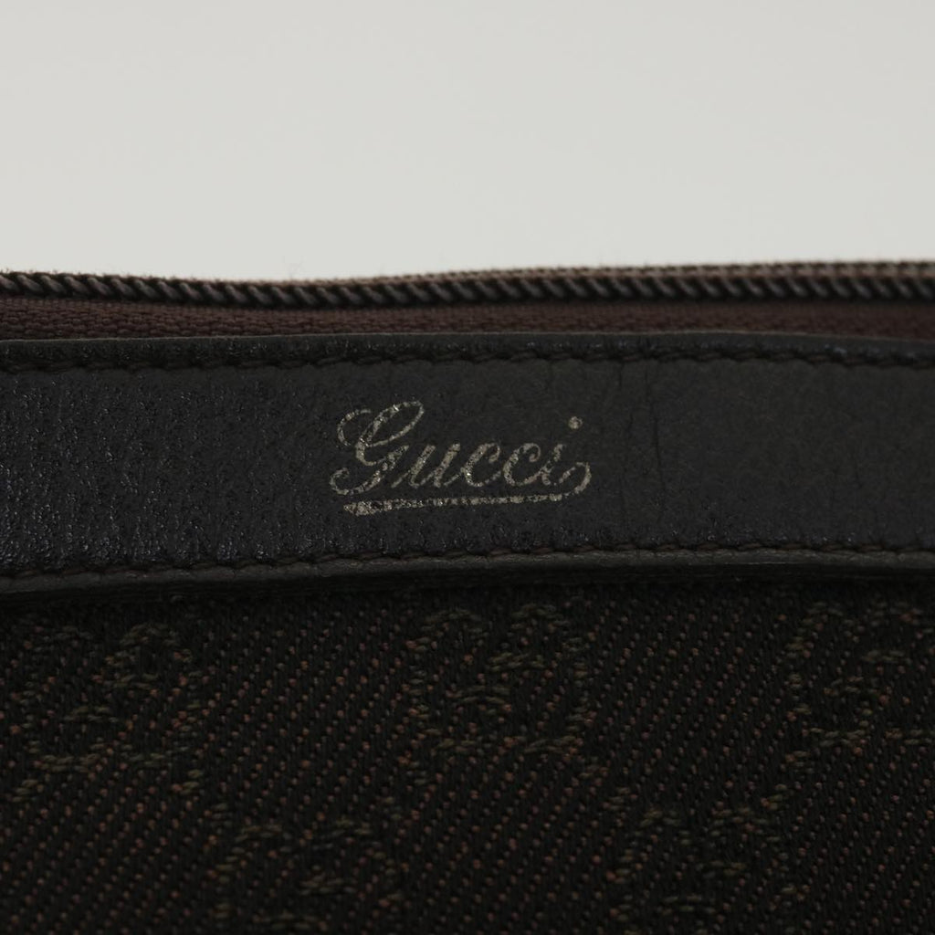 GUCCI GG Canvas Tote Bag Dark Brown 268640  ro914