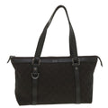 GUCCI GG Canvas Tote Bag Dark Brown 268640  ro914