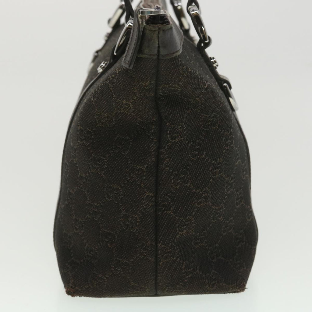 GUCCI GG Canvas Tote Bag Dark Brown 268640  ro914