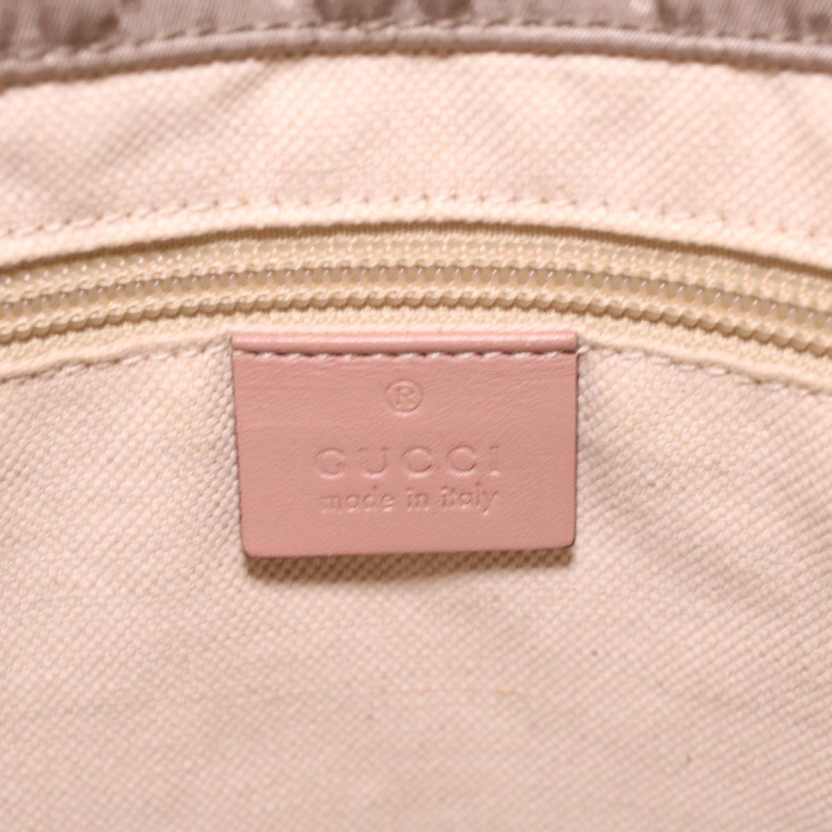 GUCCI GG Canvas Boston Bag Gray Pink 282439  ro917