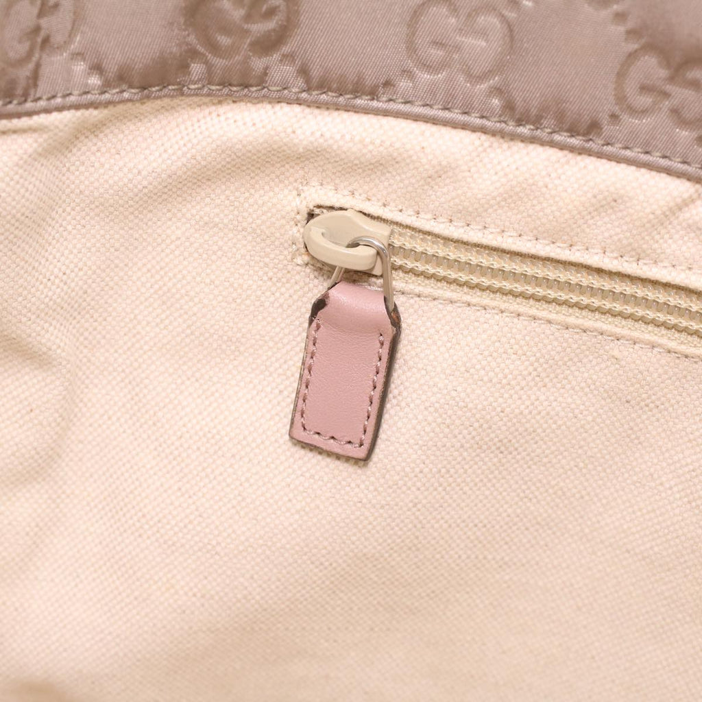 GUCCI GG Canvas Boston Bag Gray Pink 282439  ro917