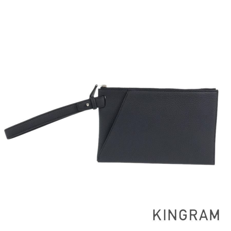 HERMES □ Y stamped hippopotamus Vertige 24 Clutch bag