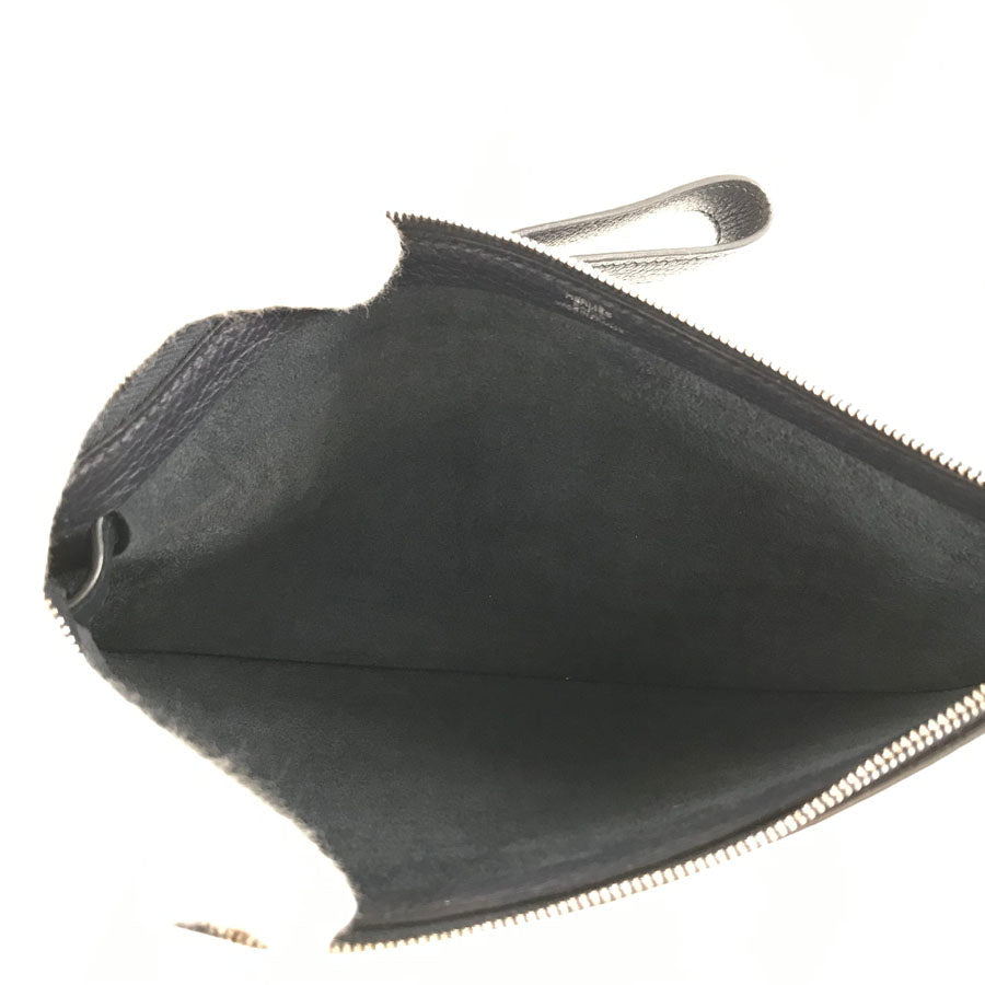 HERMES □ Y stamped hippopotamus Vertige 24 Clutch bag