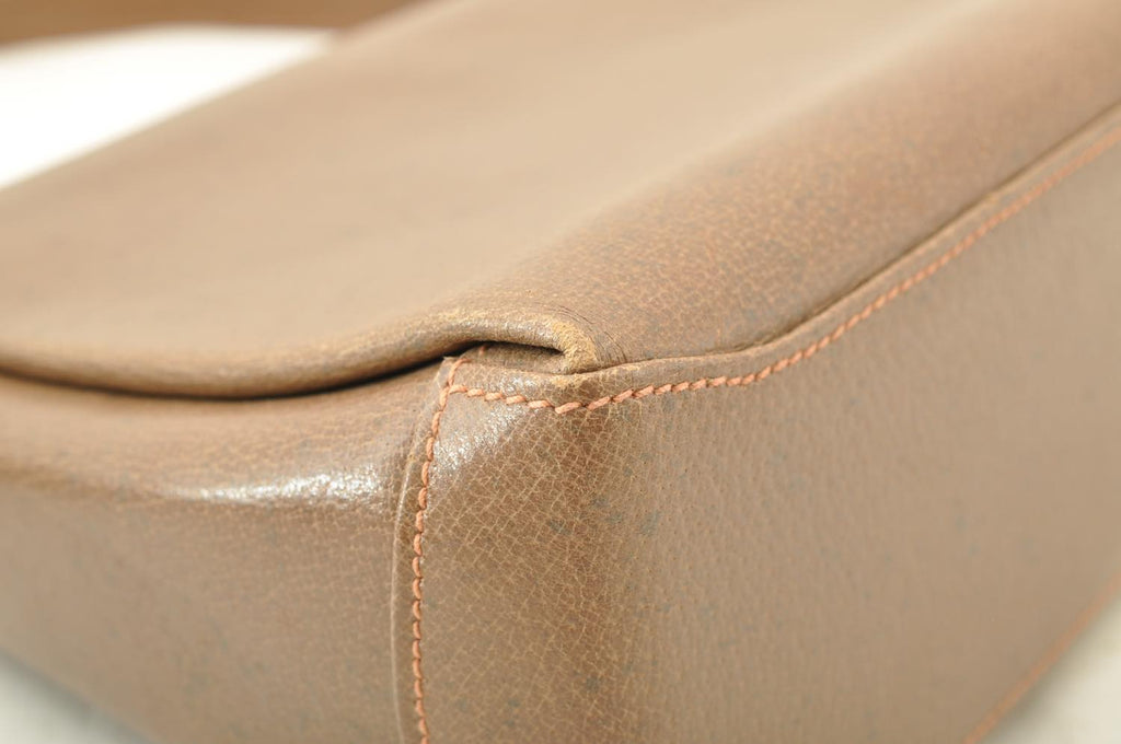 GUCCI Shoulder Bag Leather Brown  am2327s