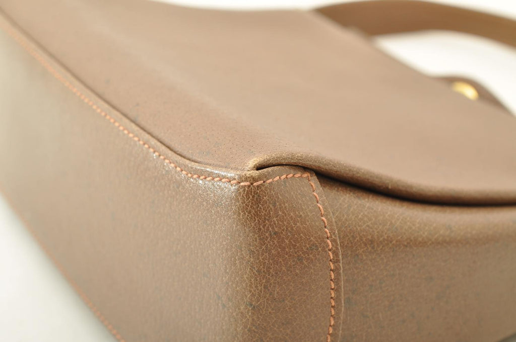 GUCCI Shoulder Bag Leather Brown  am2327s