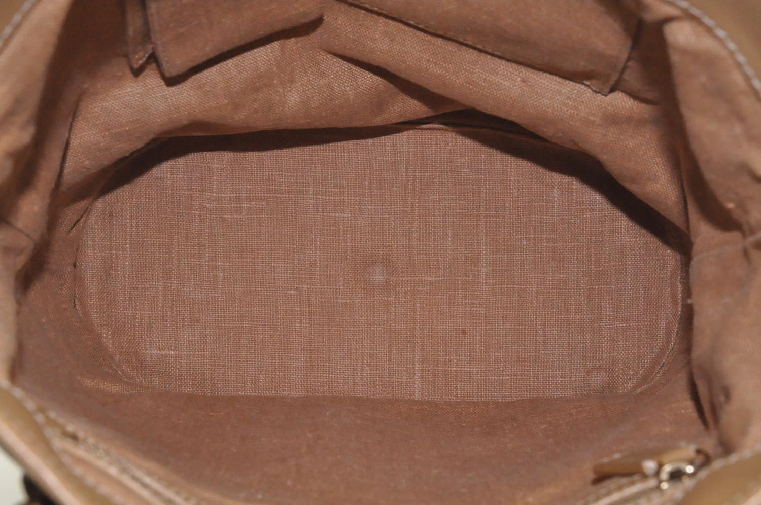 FENDI Zucca Canvas Hand Bag Beige Black  am2612s