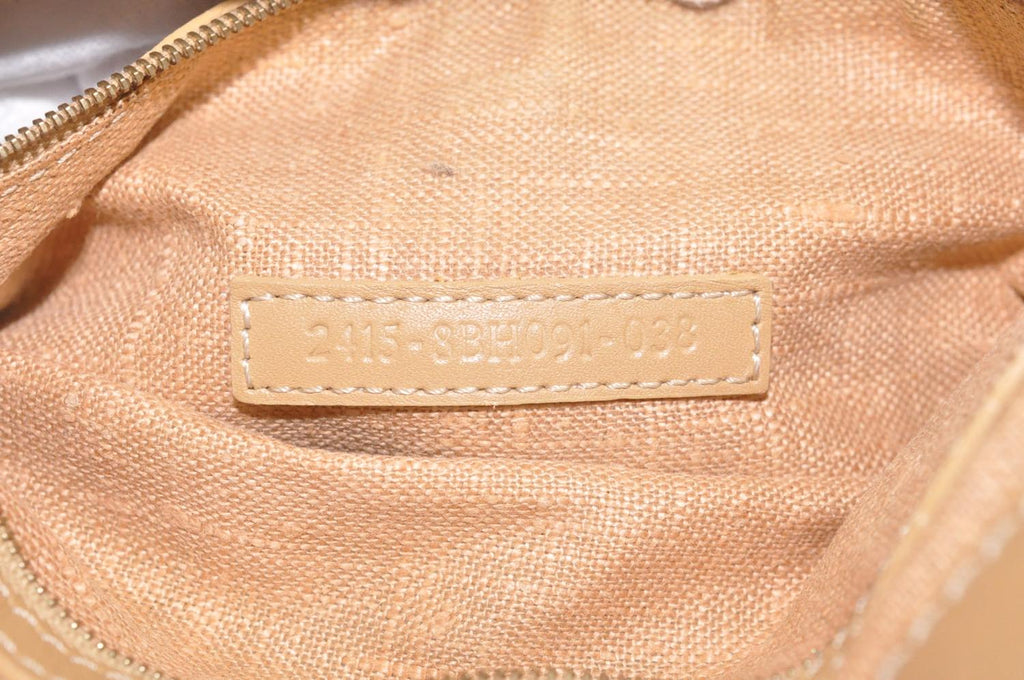 FENDI Zucca Canvas Hand Bag Beige Black  am2612s