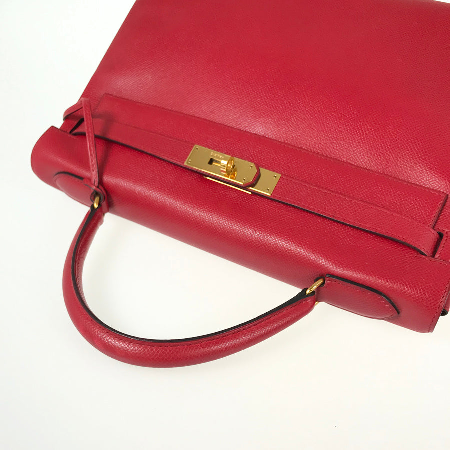 HERMES Inside stitching ◯S stamp Made in 1989 Handbag